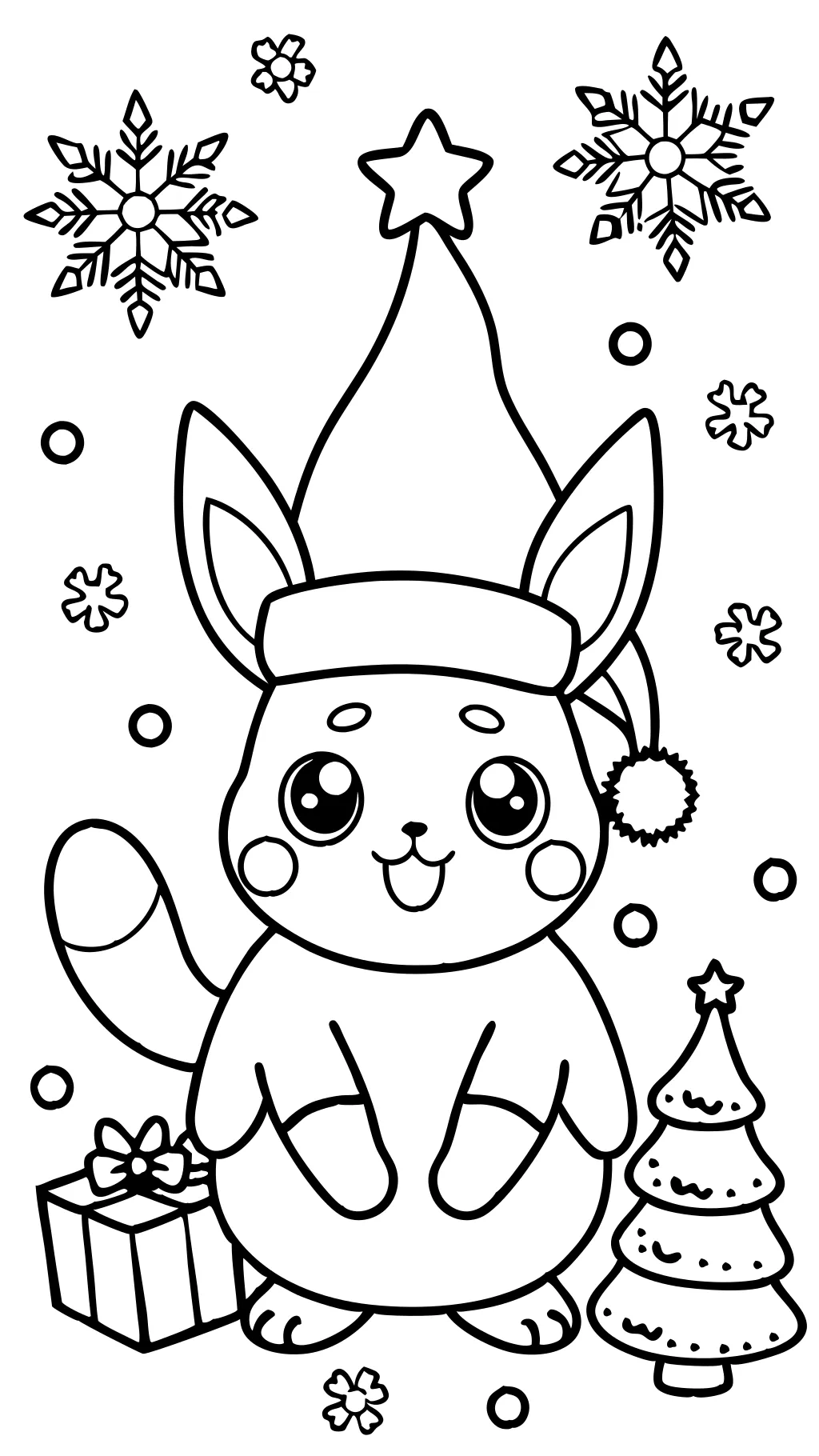 pokemon coloring pages christmas